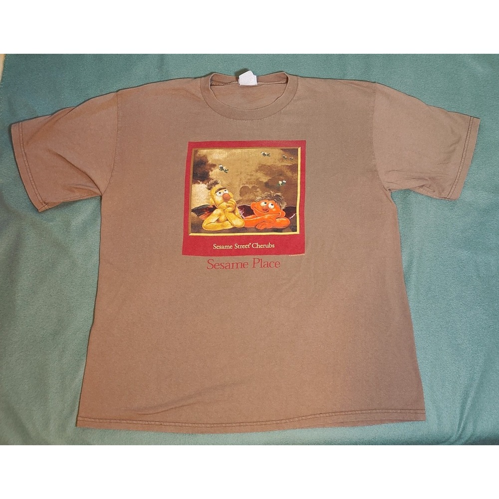 Vintage 90s Bert & Ernie Cherubs Sesame Street Place T-Shirt Men's XL